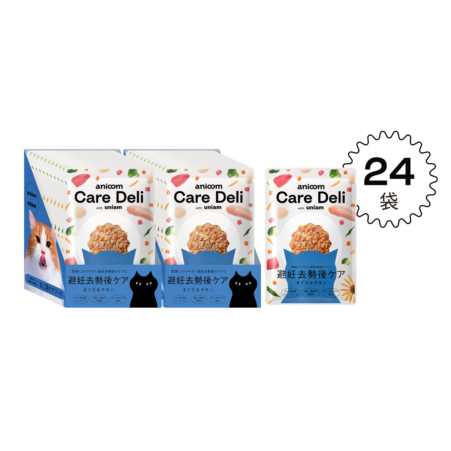 【定期便】Care Deli ウェットフード 避妊去勢後ケア