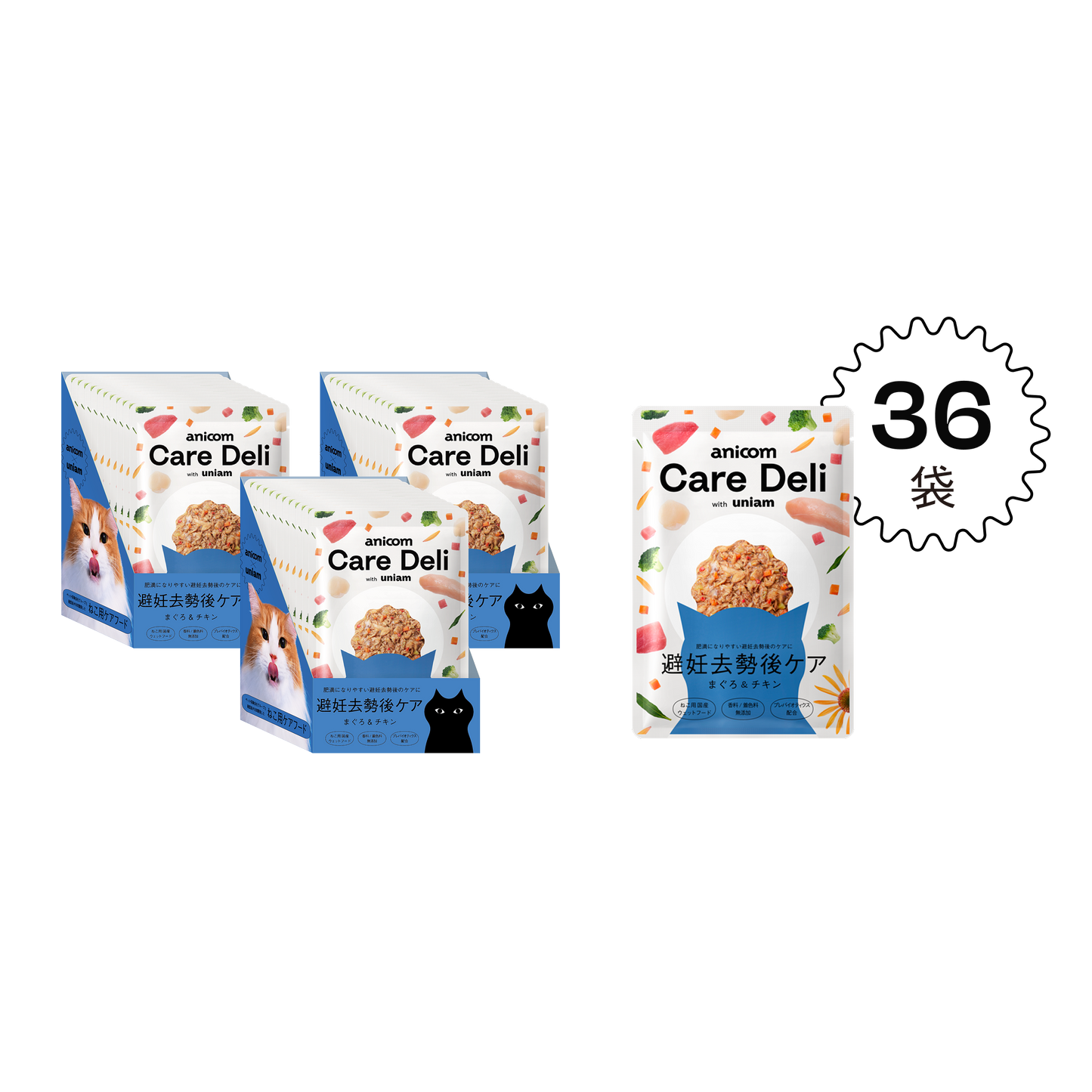 【定期便】Care Deli ウェットフード 避妊去勢後ケア