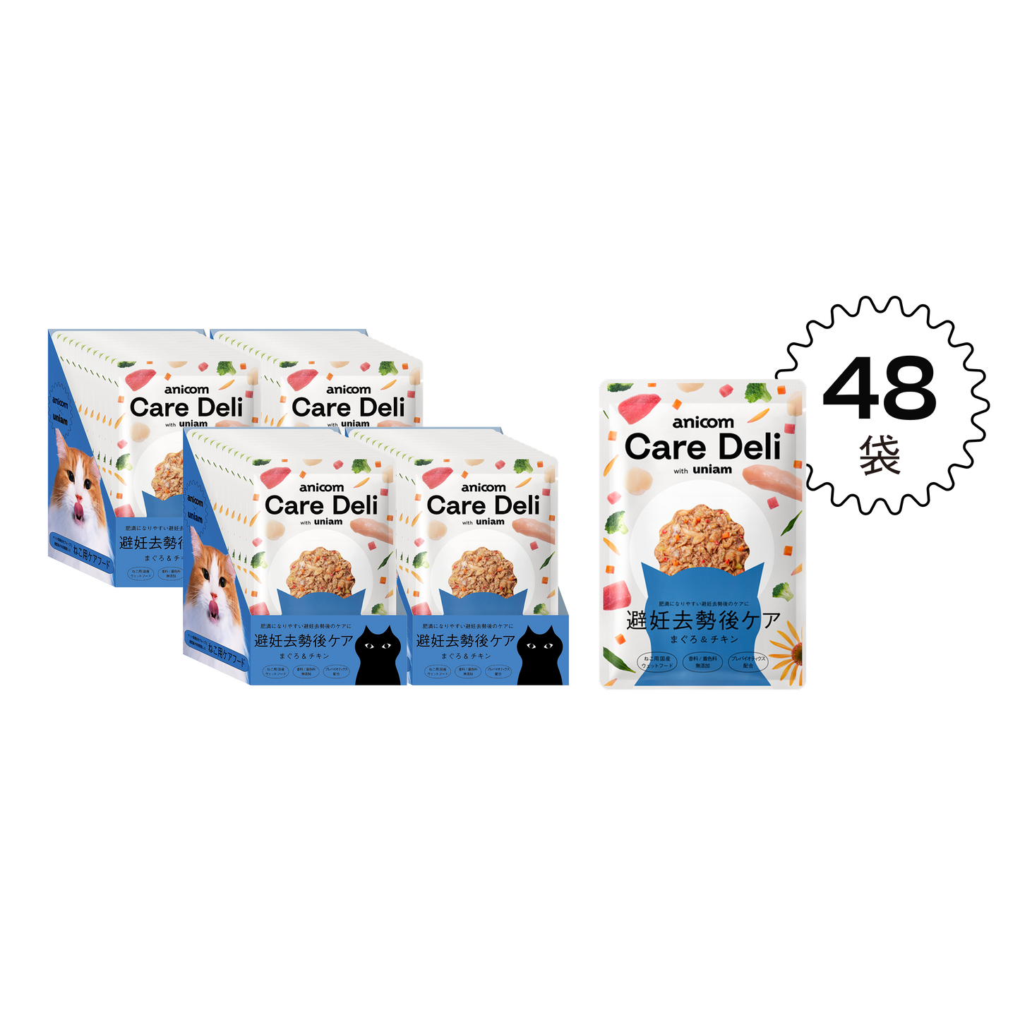 【定期便】Care Deli ウェットフード 避妊去勢後ケア