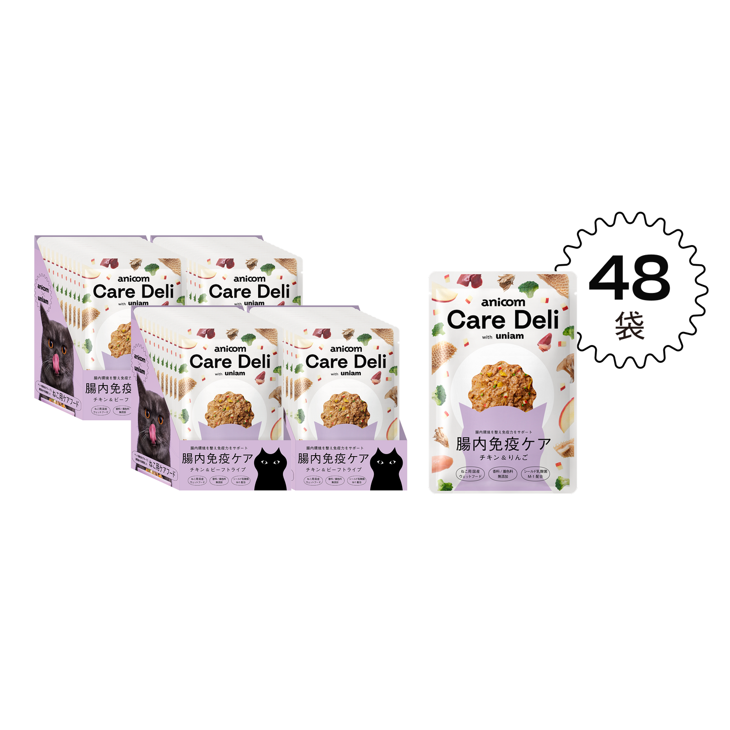 【定期便】Care Deli ウェットフード 腸内免疫ケア